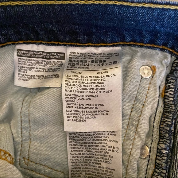 Levis mens size 34”straight leg button fly - Picture 5 of 6